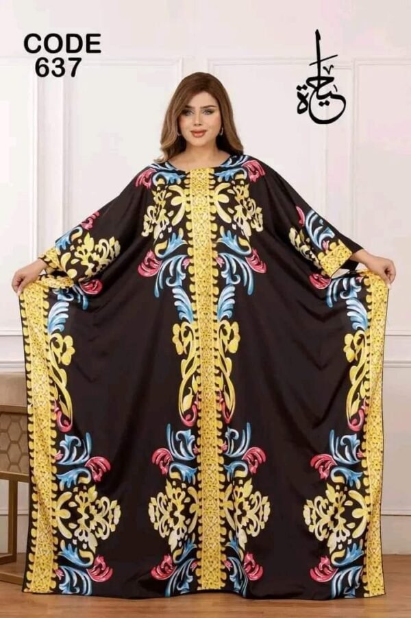 ⁦العبايه كريب تركي كود 637⁩ - الصورة ⁦3⁩