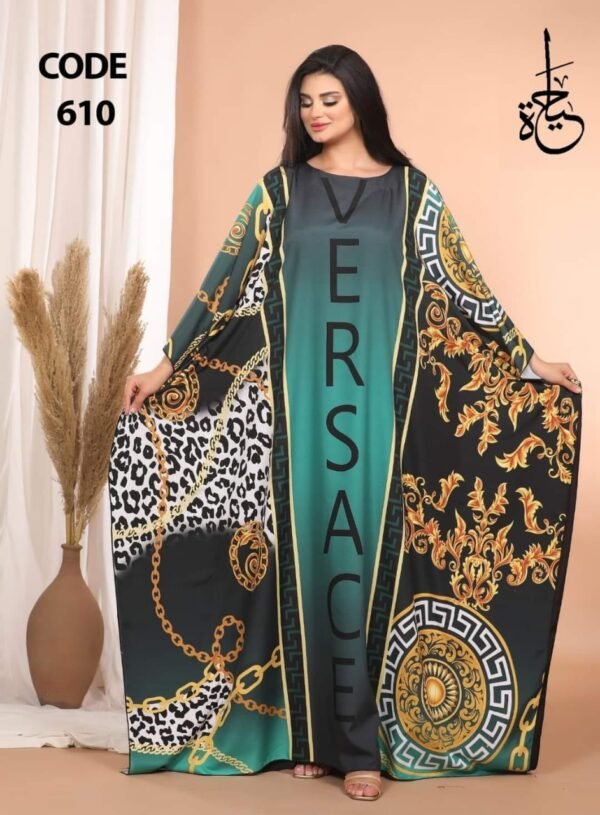 ⁦العبايه Queen كريب تركي مستورد طباعه ديجتال - Copy⁩ - الصورة ⁦2⁩