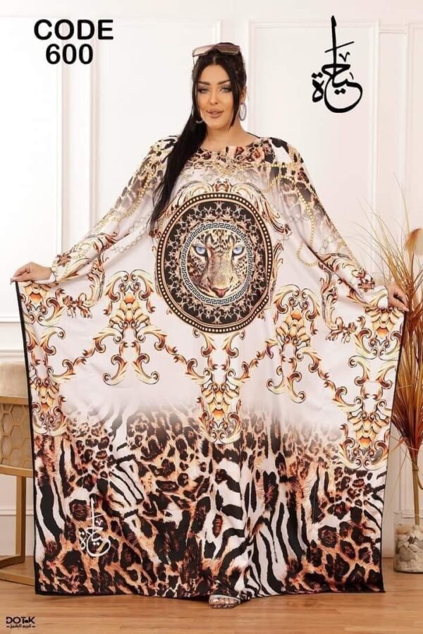 ⁦العبايه Queen كريب تركي مستورد طباعه ديجتال (2)⁩ - الصورة ⁦3⁩