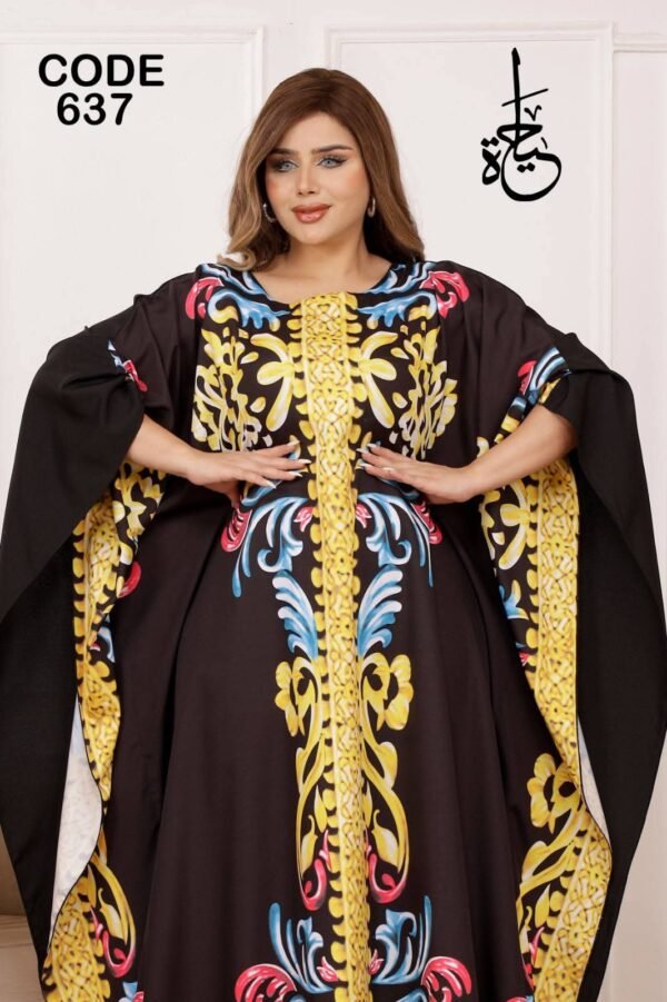 العبايه كريب تركي كود 637